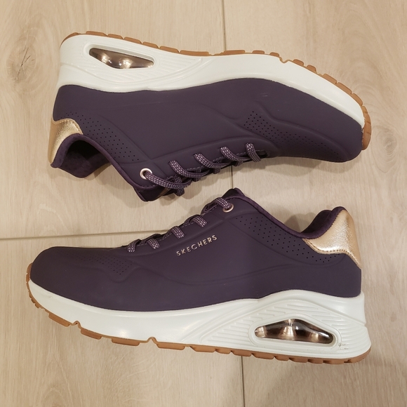 Skechers Street Shimmer Away Sneakers Sz 7.5 - Picture 2 of 13